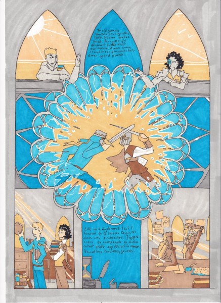 Je travaille sur une BD, voilà l'une des planches !