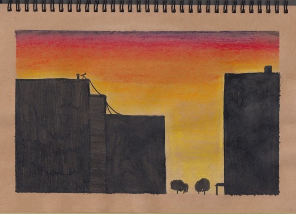 Coucher de soleil urbain (pastel gras).jpg