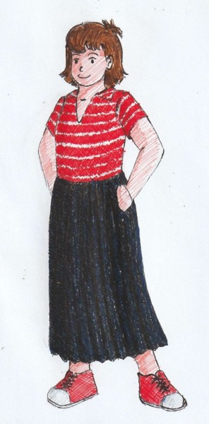 Esteban wearing pleated skirt.jpg