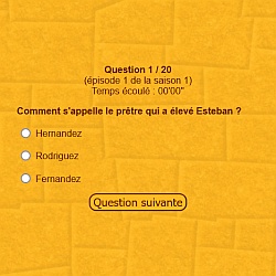 Quiz saison 1 (1 à 20)